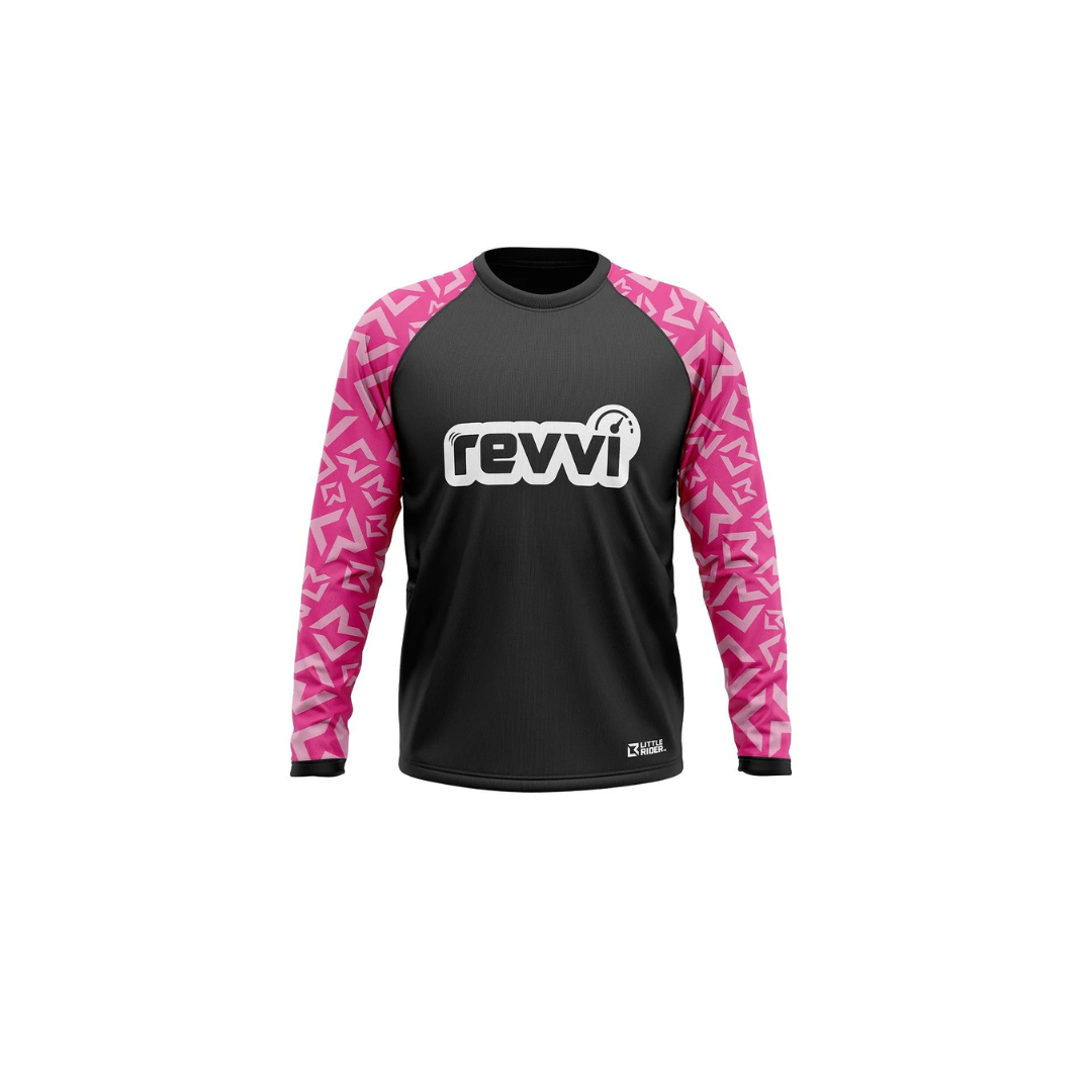 Revvi Kids Riding Jersey - Pink