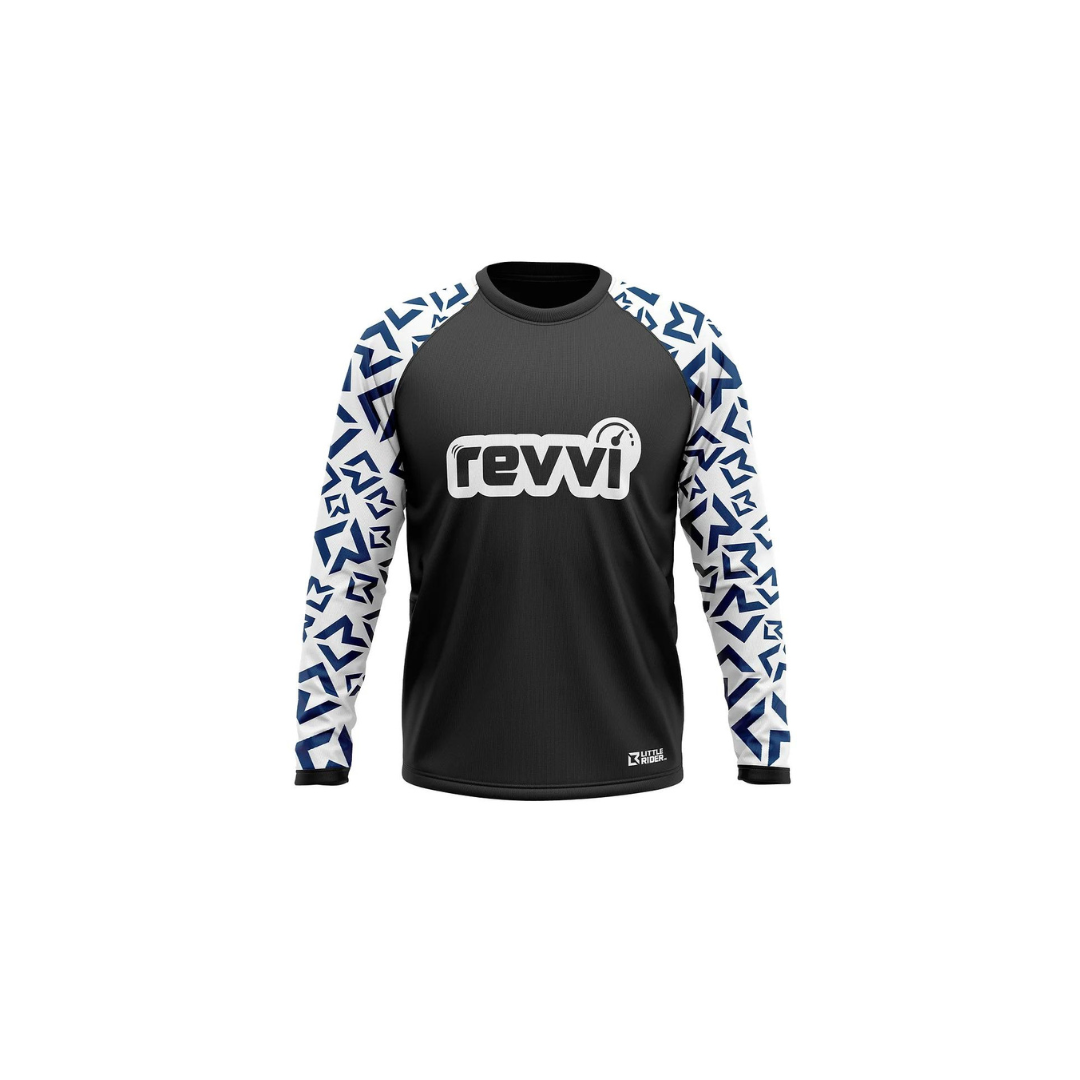 Revvi Kids Riding Jersey - White