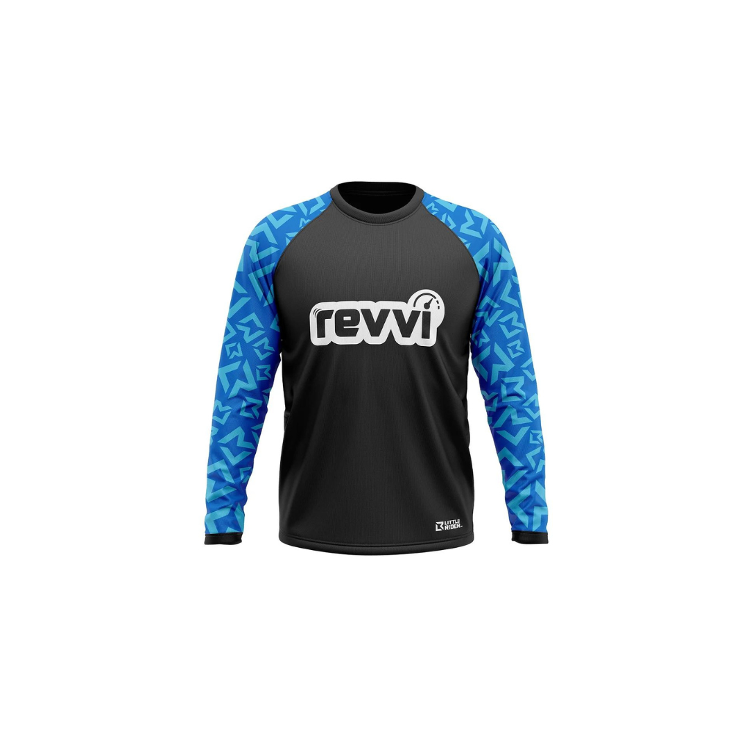 Revvi Kids Riding Jersey - Blue