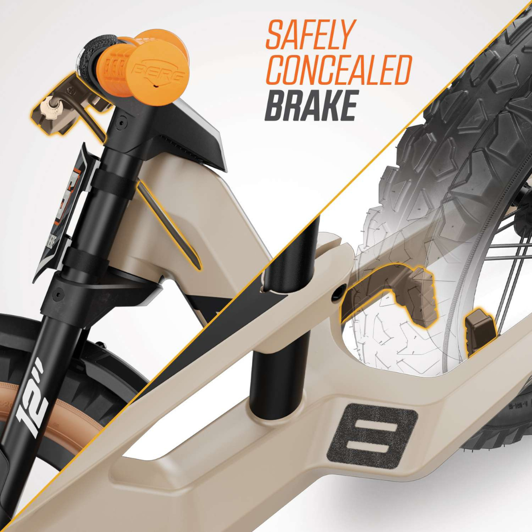BERG Biky Trail balance bike with Handbrake - Sand