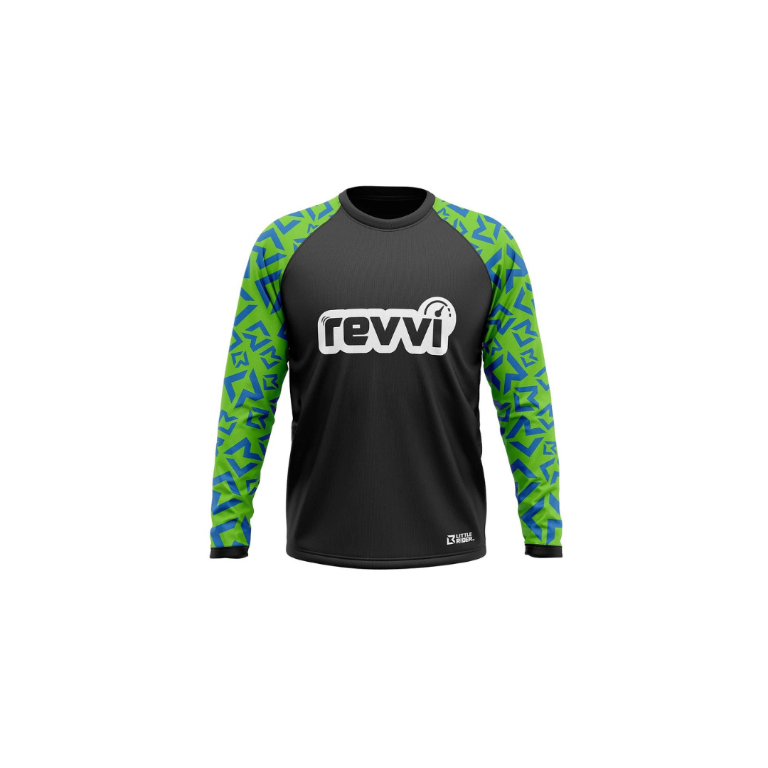 Revvi Kids Riding Jersey - Green