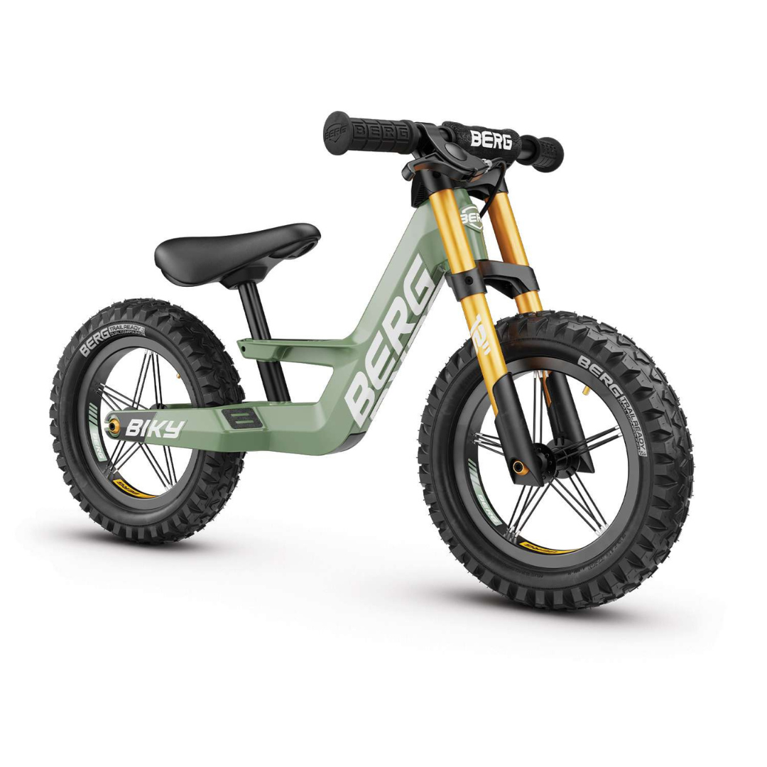 BERG Biky Cross balance bike with Handbrake - Green
