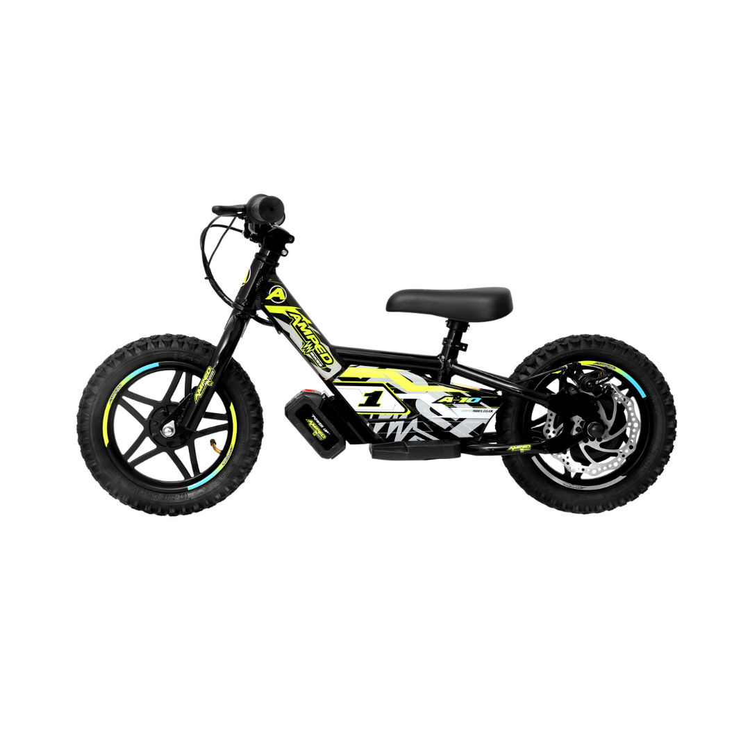 Electric balance Bike - Amped A10 In Black at Future Riders