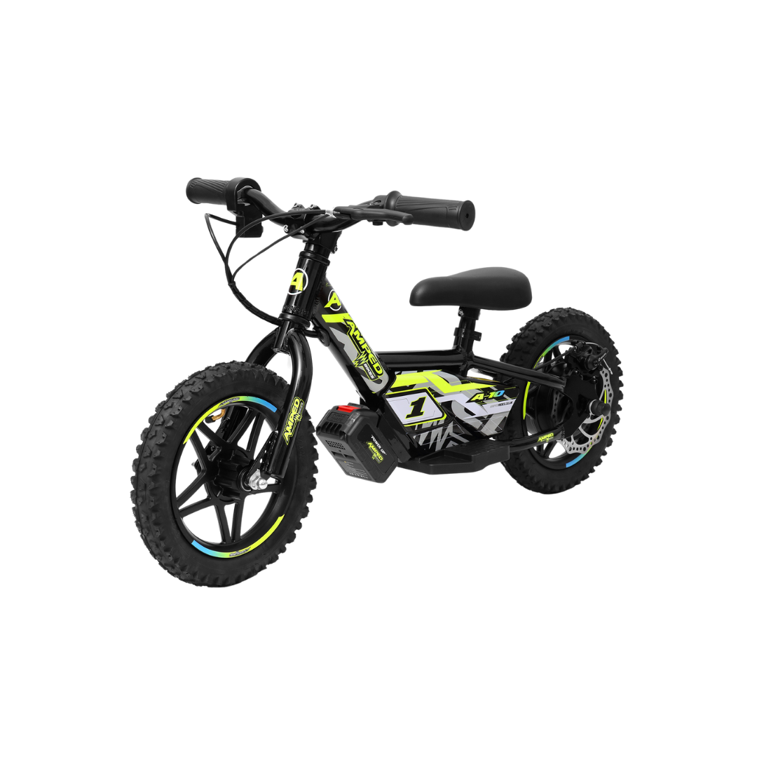 Electric balance Bike - Amped A10 In Black at Future Riders