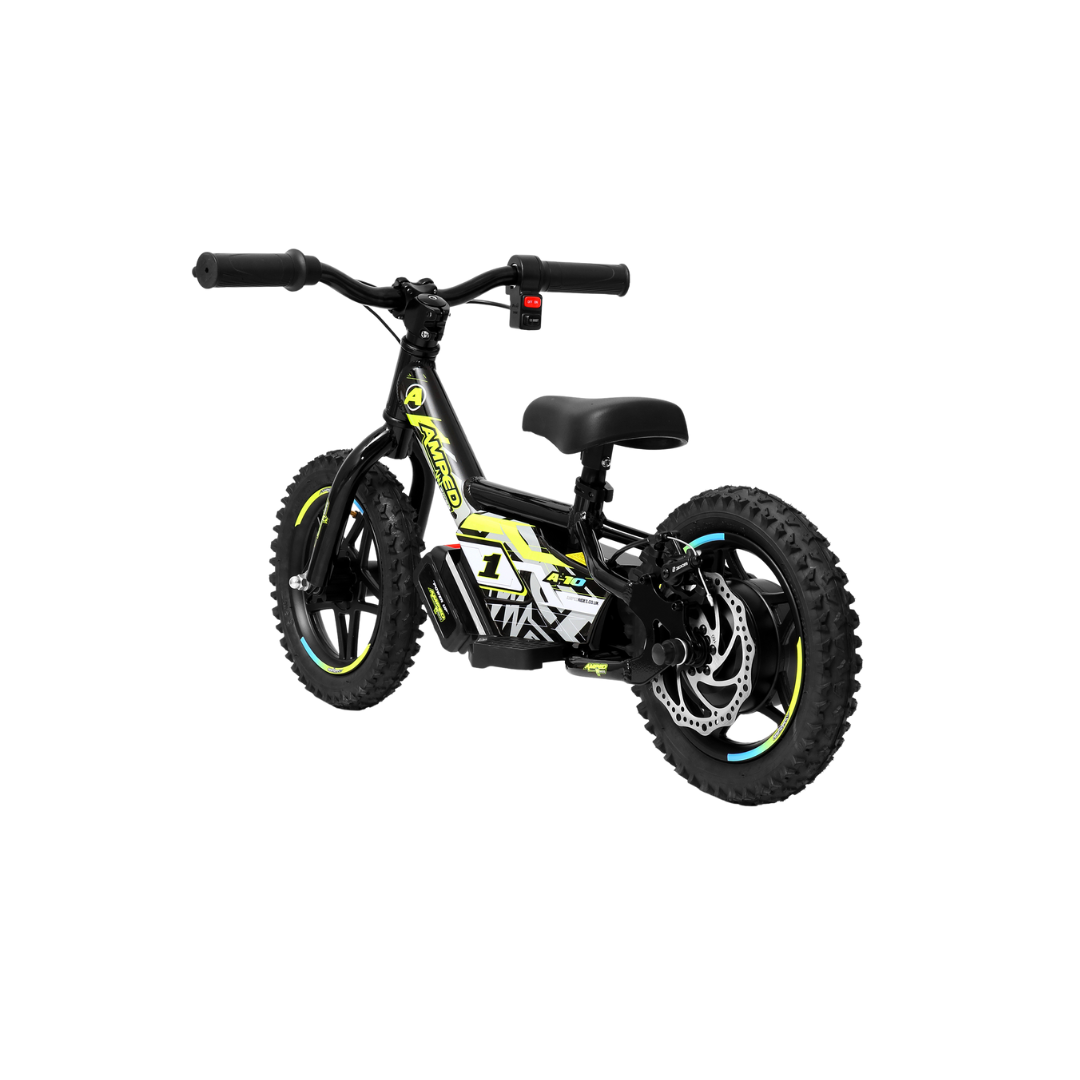 Electric balance Bike - Amped A10 In Black at Future Riders