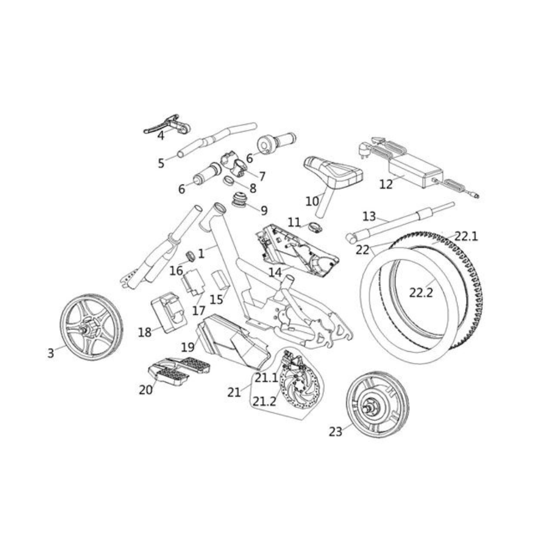 Amped A10 Replacement Bike Parts