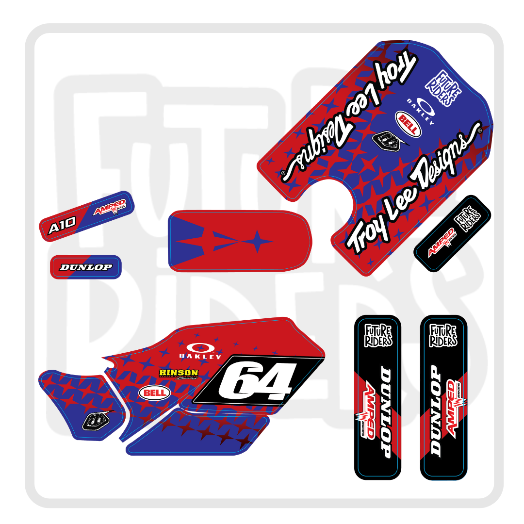 Amped A10 Troy Lee Designs Decal Kit