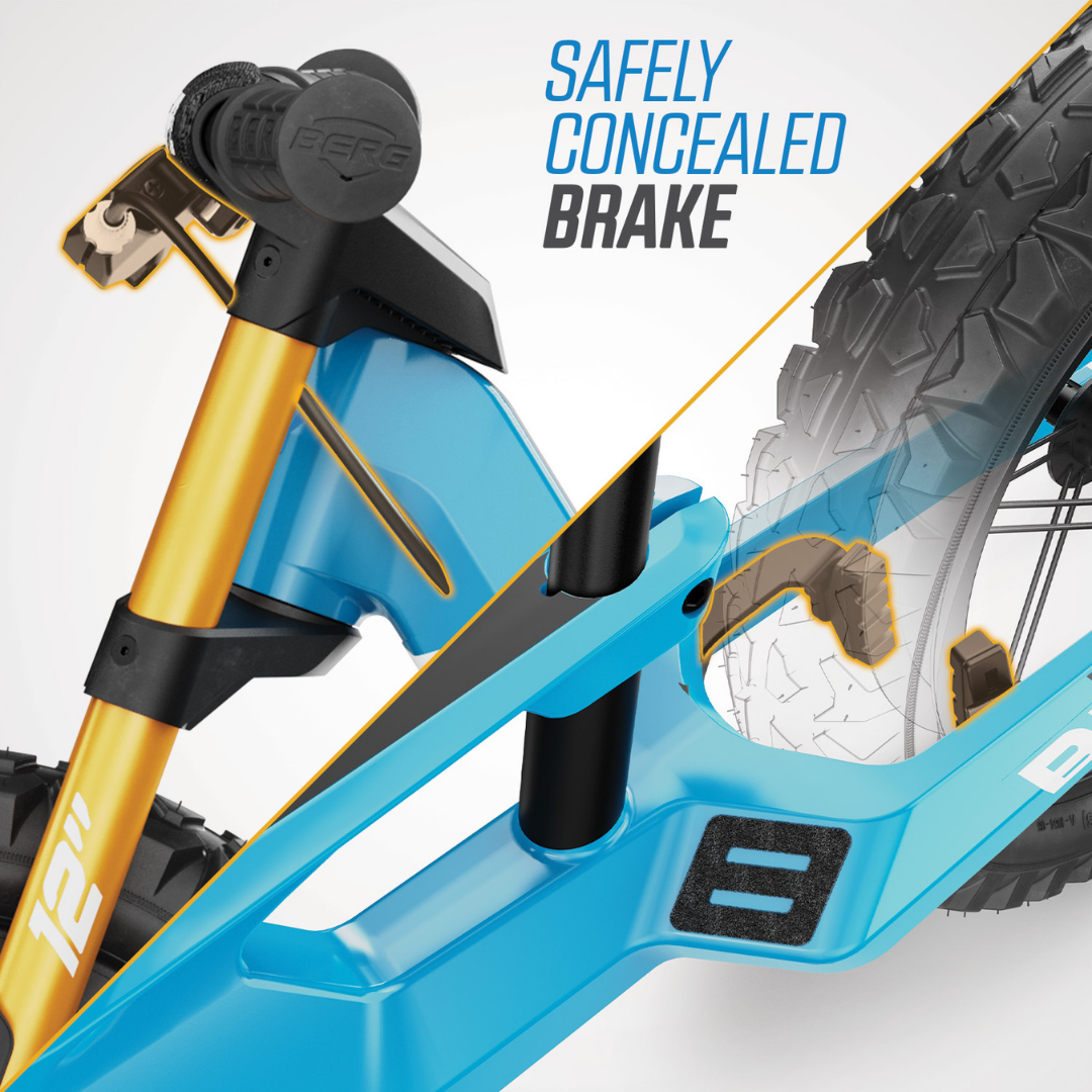 BERG Biky Cross balance bike with Handbrake - Blue