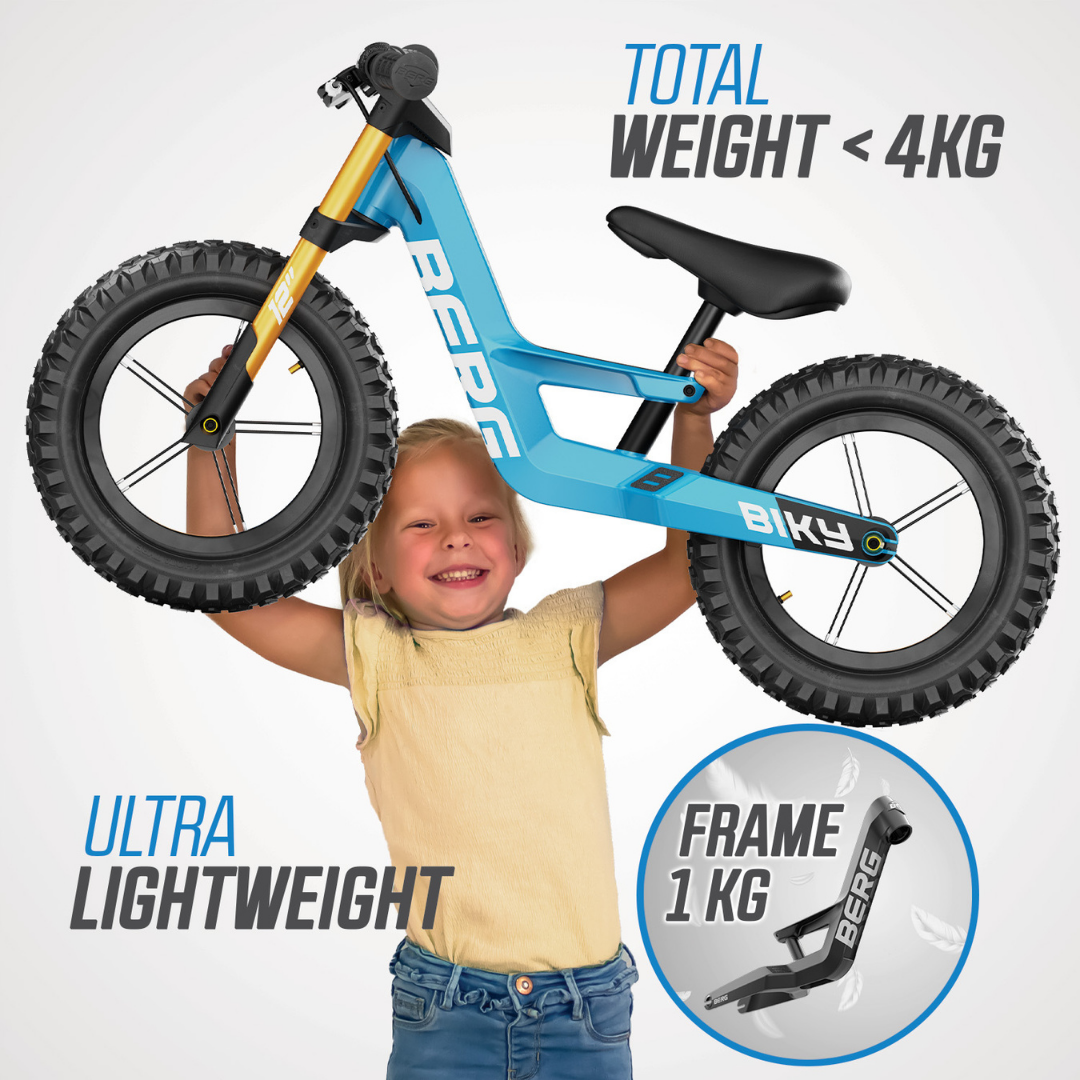 BERG Biky Cross balance bike with Handbrake - Blue