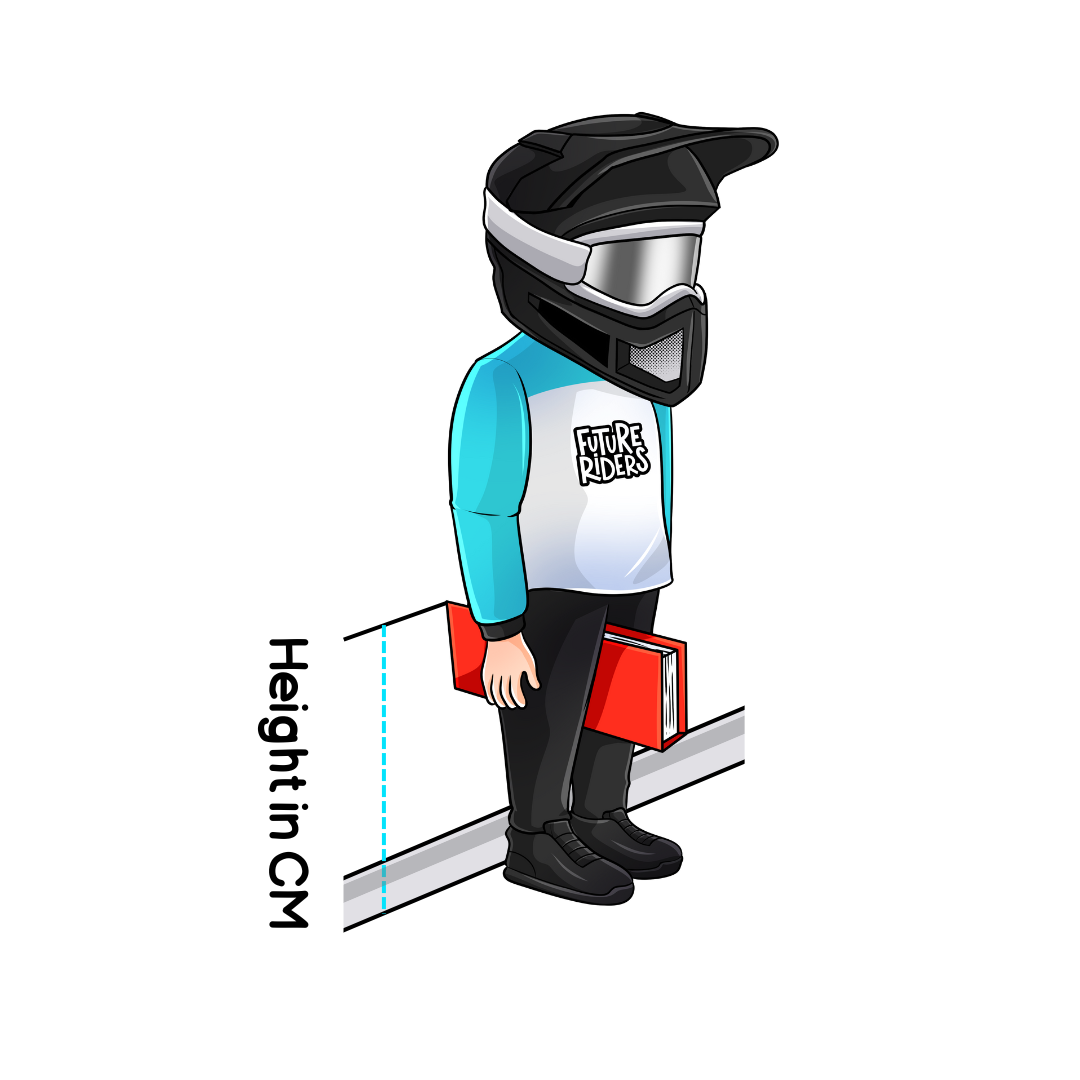 Mascot showing inside leg measurements