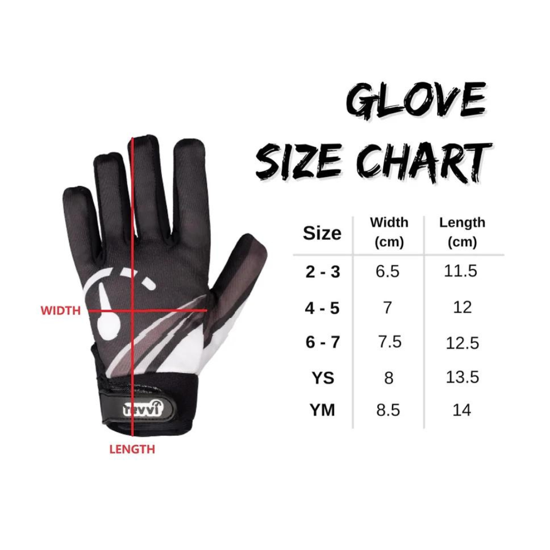 Revvi Kids Bike Gloves - Long Finger