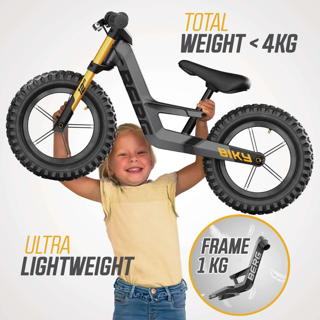 BERG Biky Cross balance bike with Handbrake - Grey