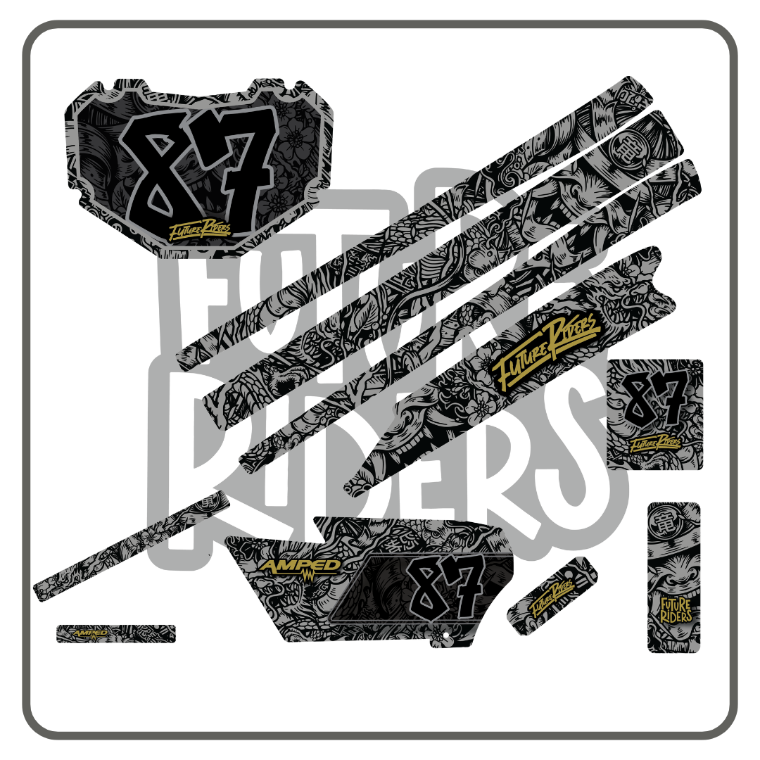 Amped A20 Pro Sticker Kit - JDM Edition