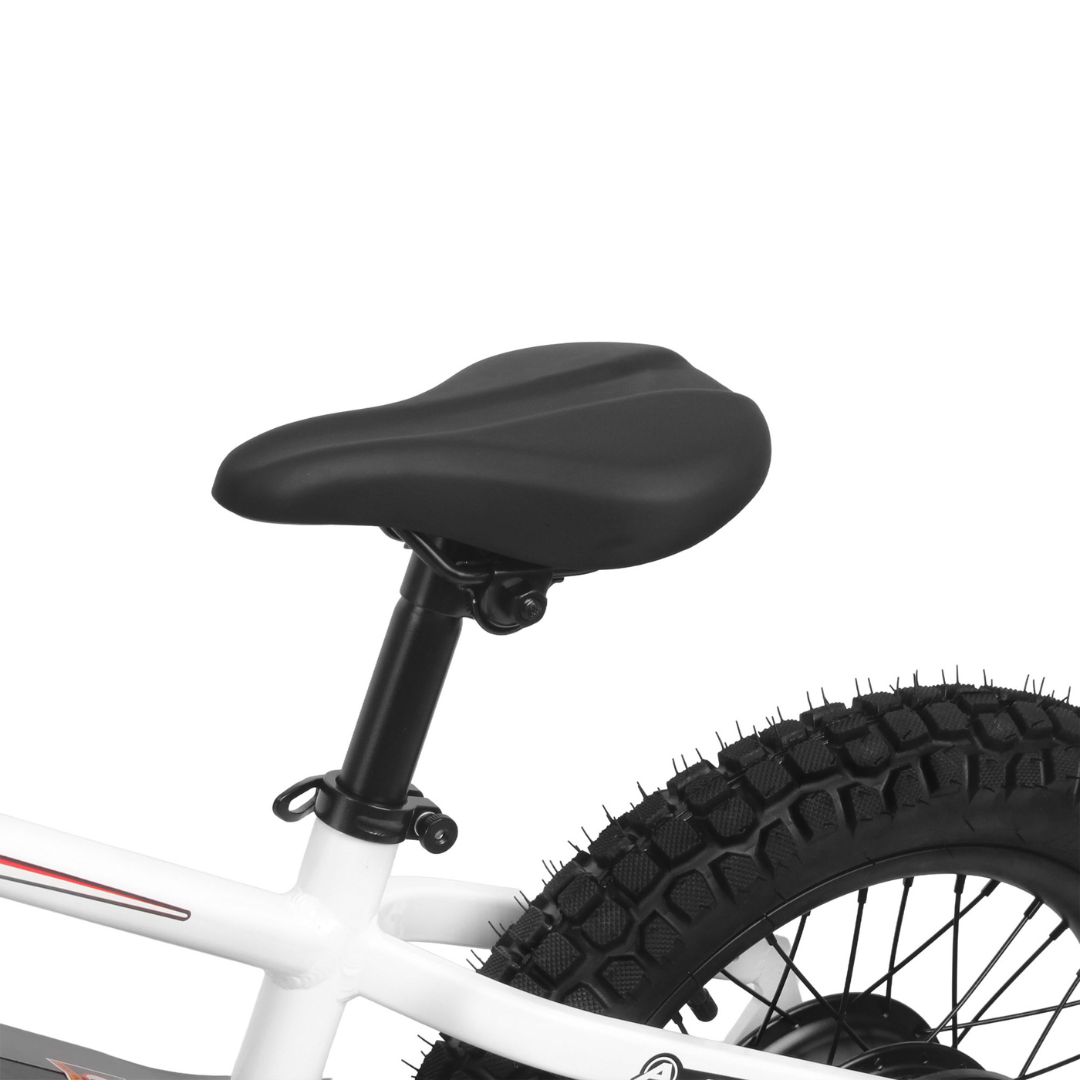 Amped A16 Pro Close-up of seat and tire