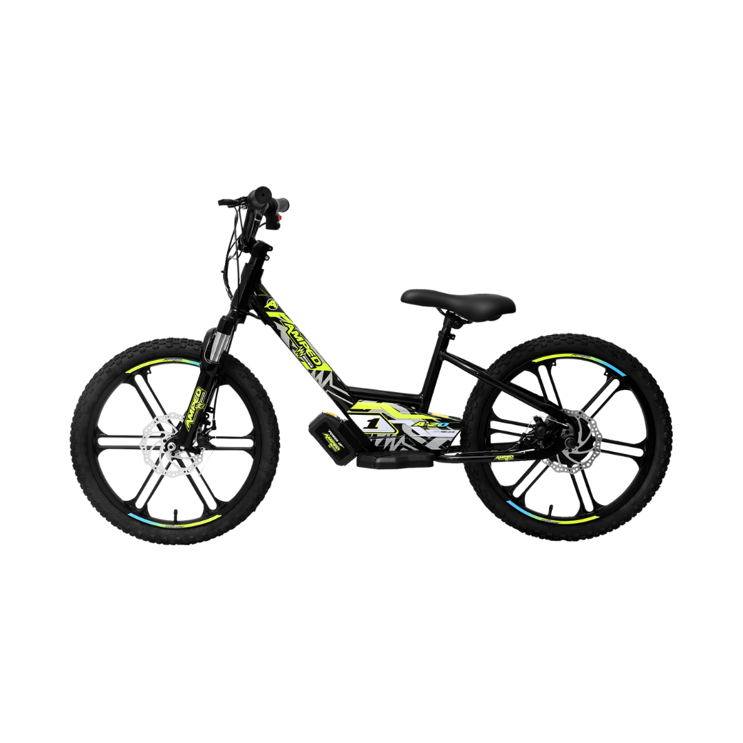 Amped A20 Electric Balance Bike Black Future Riders