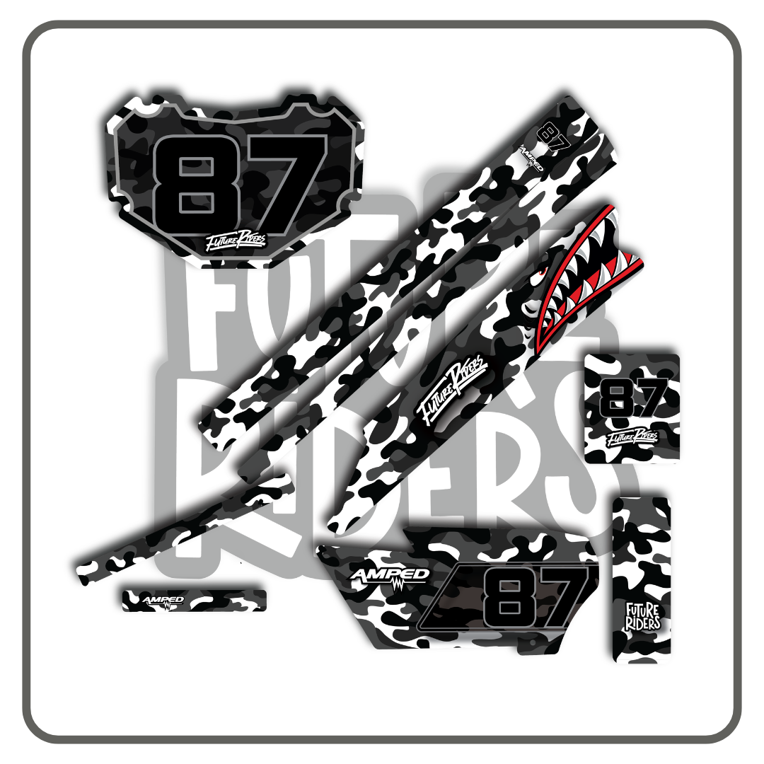 Amped A20 Pro Sticker Kit - Spitfire Camo