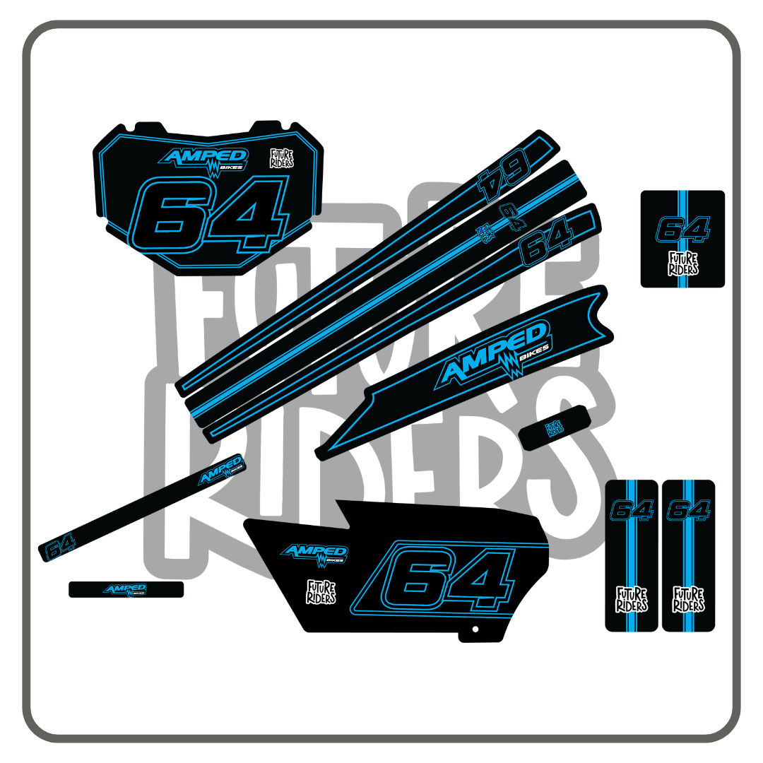 Amped A20 Pro Sticker Kit - 64 Colour