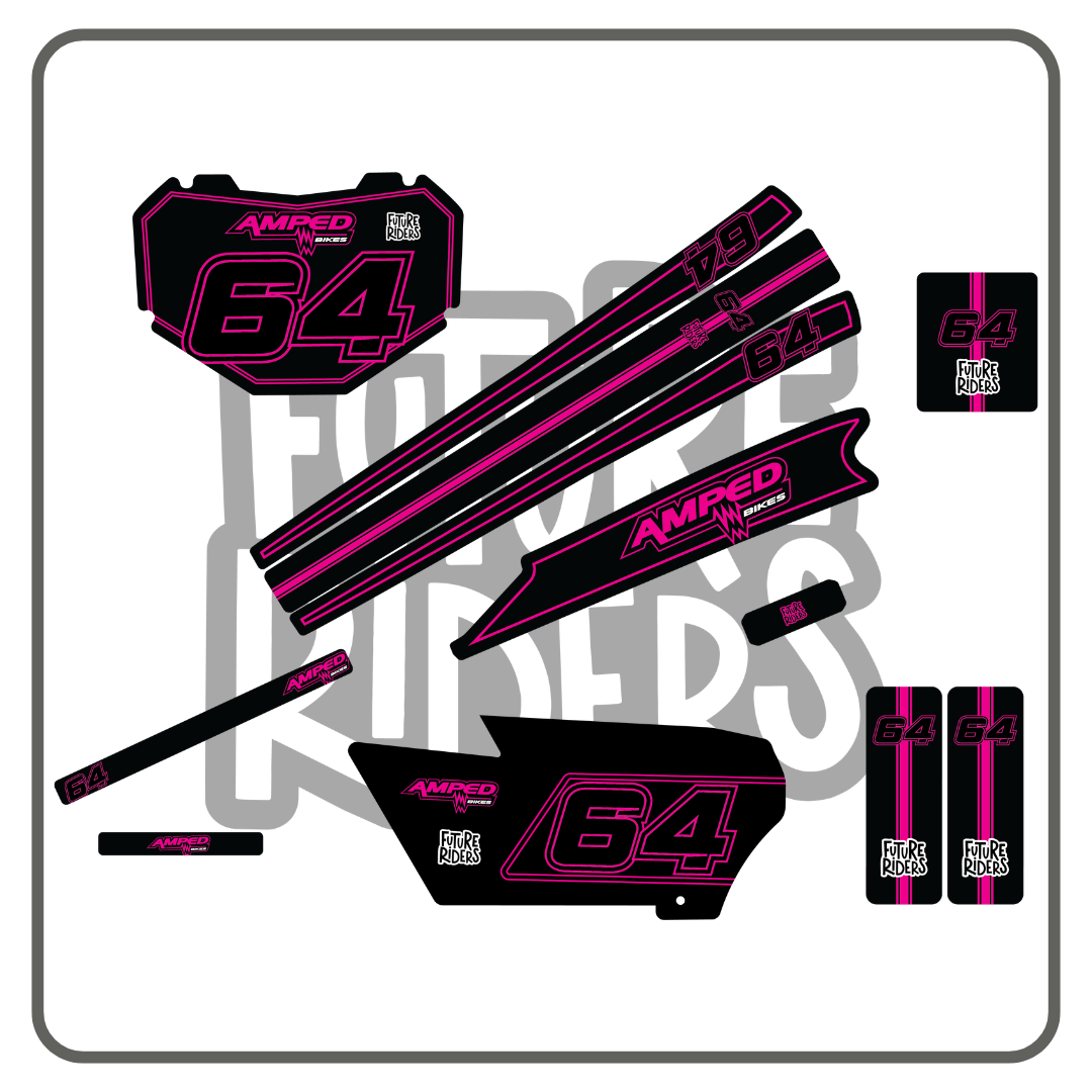 Amped A20 Pro Sticker Kit - 64 Colour