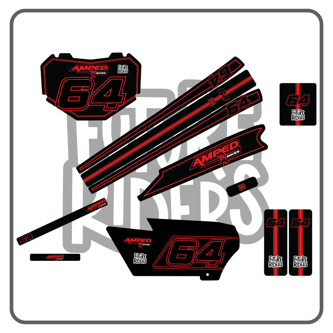 Amped A20 Pro Sticker Kit - 64 Colour