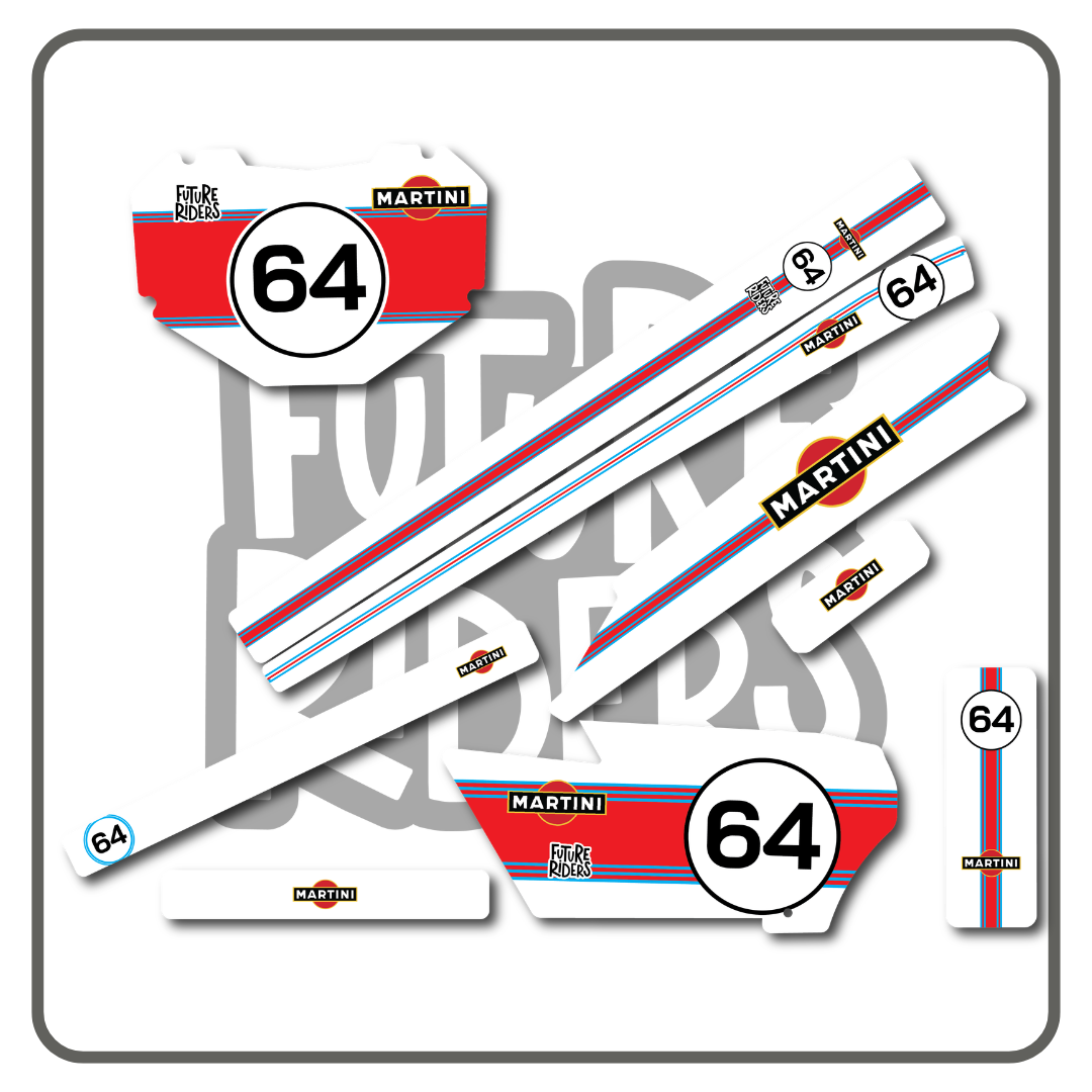 Amped A20 Pro Sticker Kit - Martini