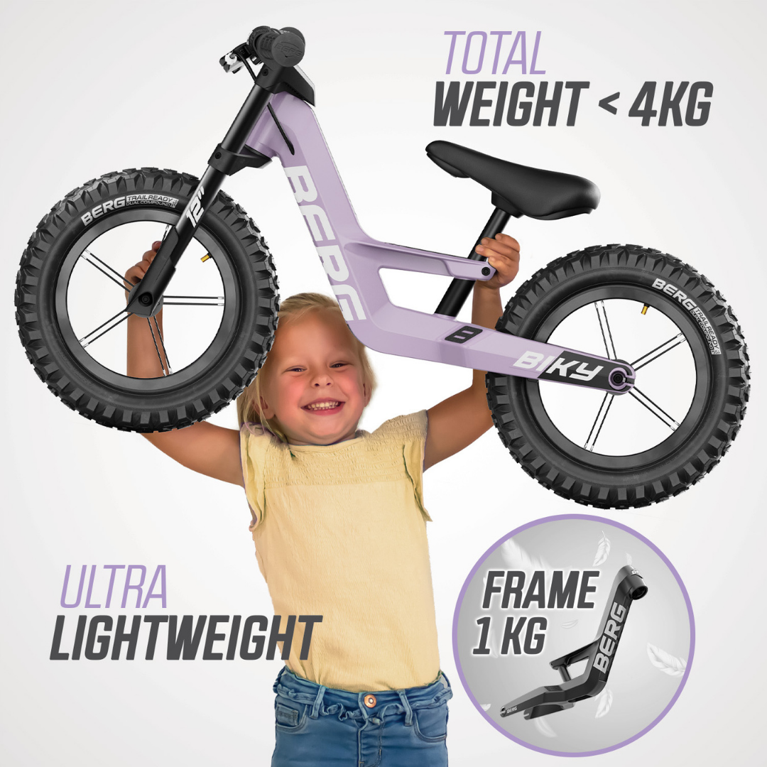 BERG Biky Cross balance bike with Handbrake - Purple