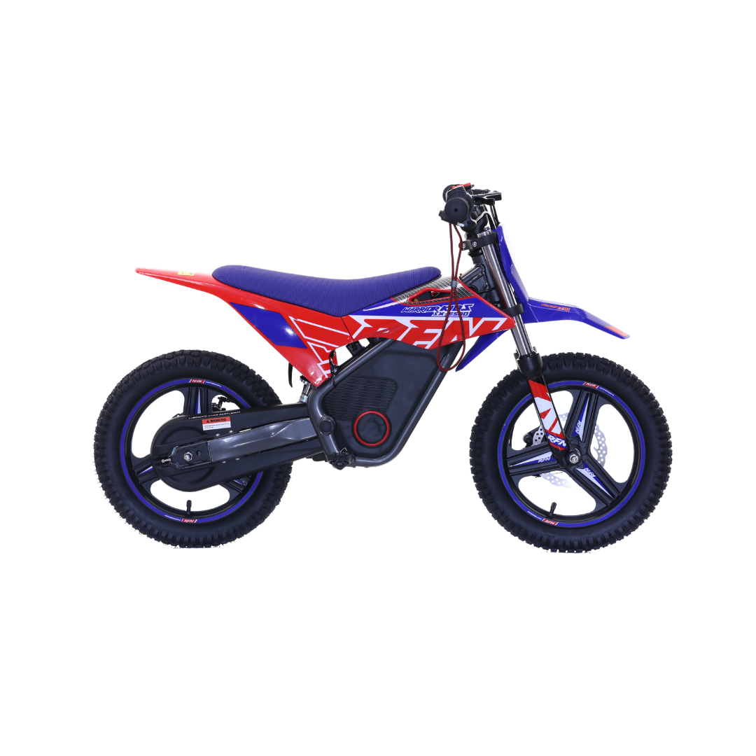 RFN Warrior SX E500 in Blue and Red at Future riders