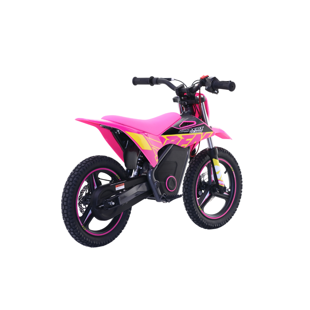 RFN Warrior SX E500 in Pink and yellow at Future riders