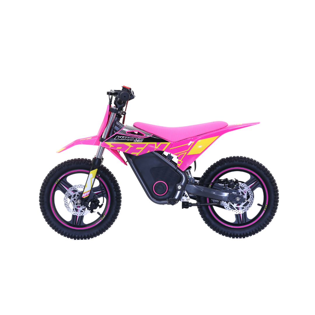 RFN Warrior SX E500 in Pink and yellow at Future riders